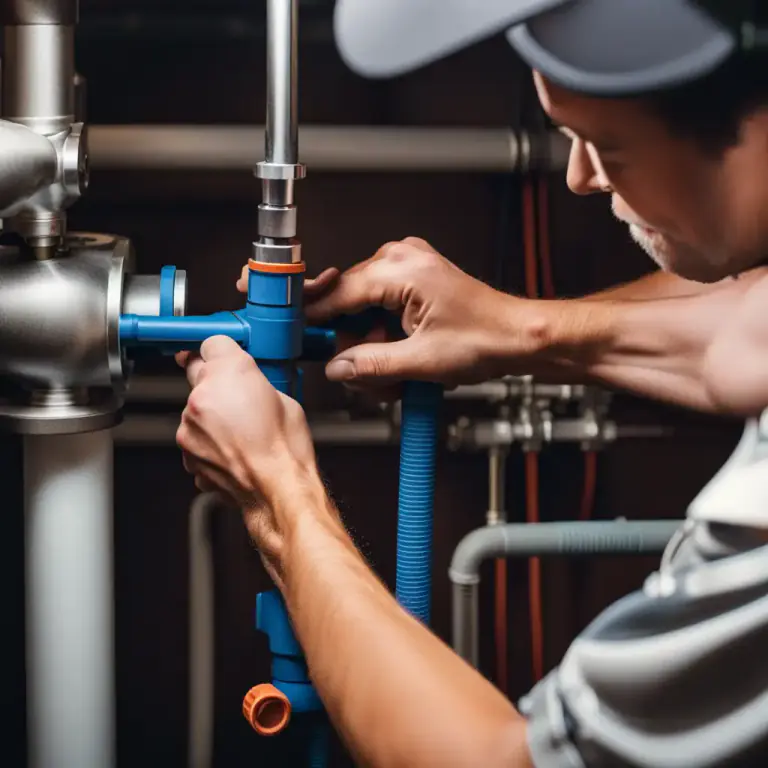 Visual representation of "bleeder" - A device for removing air bubbles from a pipe or container.