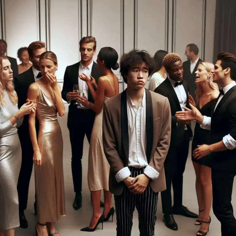 Visual representation of "snub" - A act of being ignored or treated rudely.
