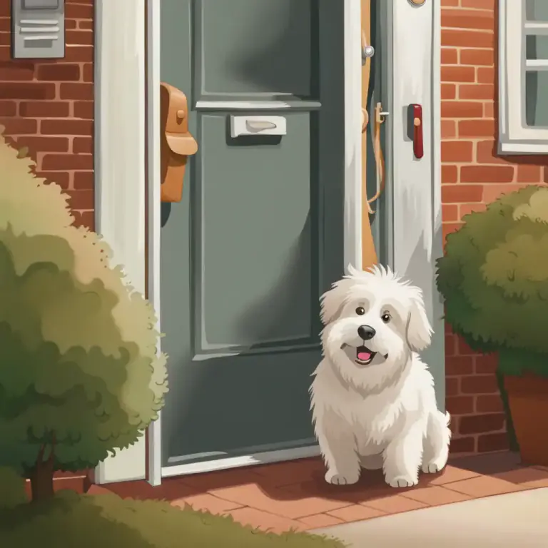 Visual representation of "woof" - The act of a dog making a low, rough sound