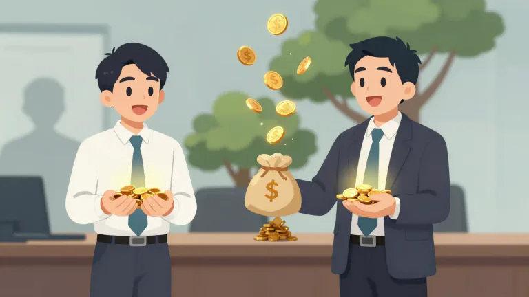 Visual representation of "income" - The money that you earn from working or that you get from investments