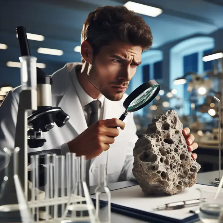 Visual representation of "porosity" - The ratio of the volume of all the pores in a material to the volume of the whole