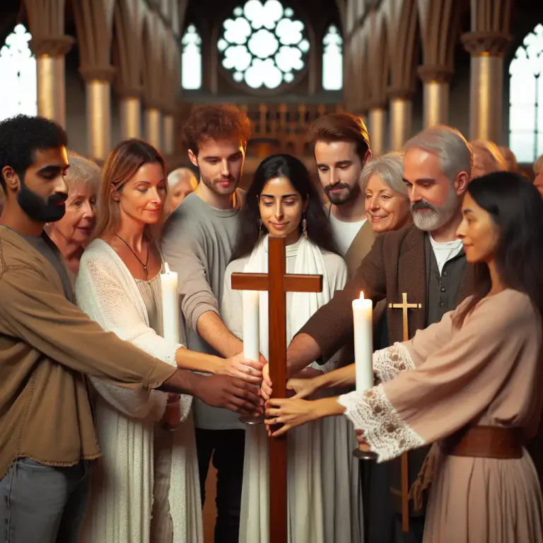 Visual representation of "secession" - The action of forming a new religious body from a former religious group