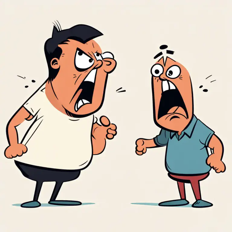 Visual representation of "up yours!" - A rude way to say 'I don't care what you think' or 'I am angry at you'