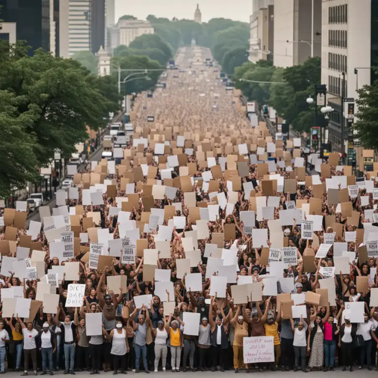 Visual representation of "disorder" - A disruption of normal civil functioning (such as a rebellion or riot); public unrest.