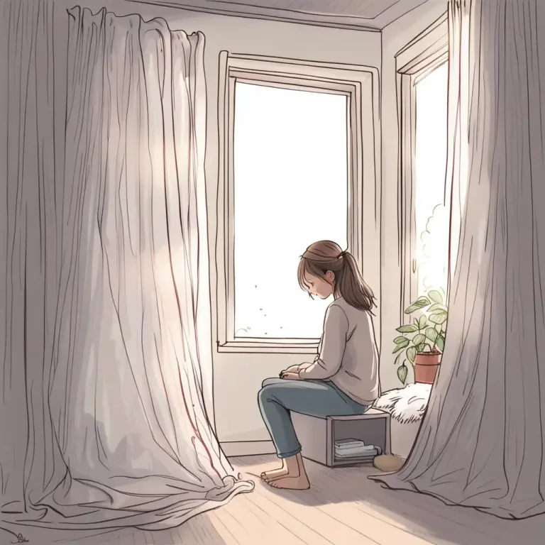 Visual representation of "shut off" - To isolate oneself, often avoiding social interactions