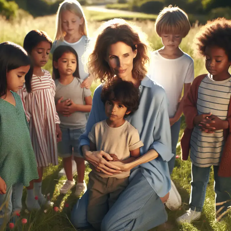 Visual representation of "shepherdess" - A figurative representation of a woman who cares for others.