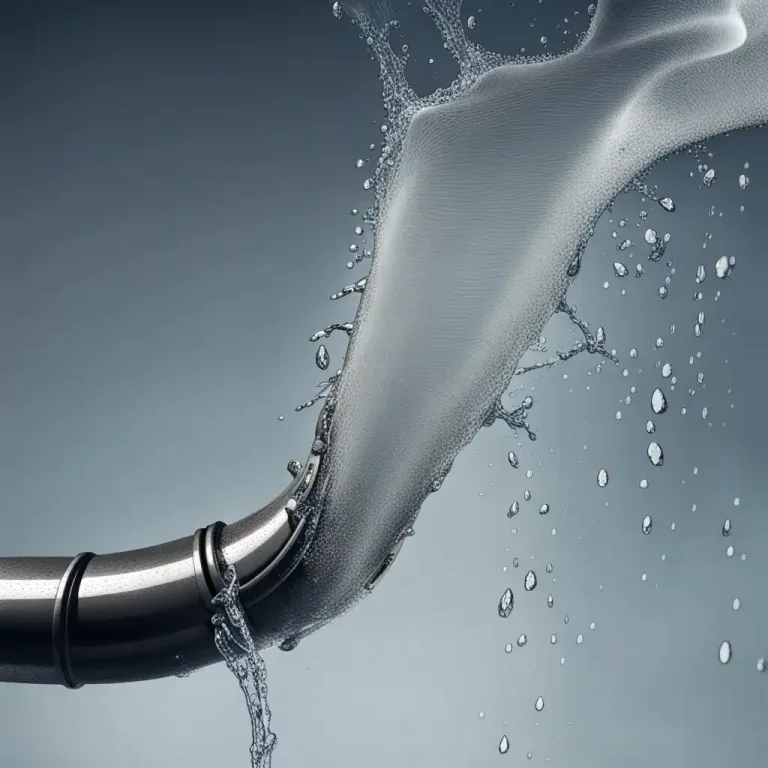 Visual representation of "spill out" - To flow out and spread out uncontrollably.