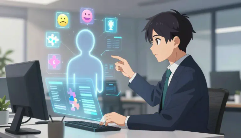 Visual representation of "profiling" - Recording and analyzing a person's psychological and behavioral characteristics, so as to assess or predict their capabilities in a certain sphere.