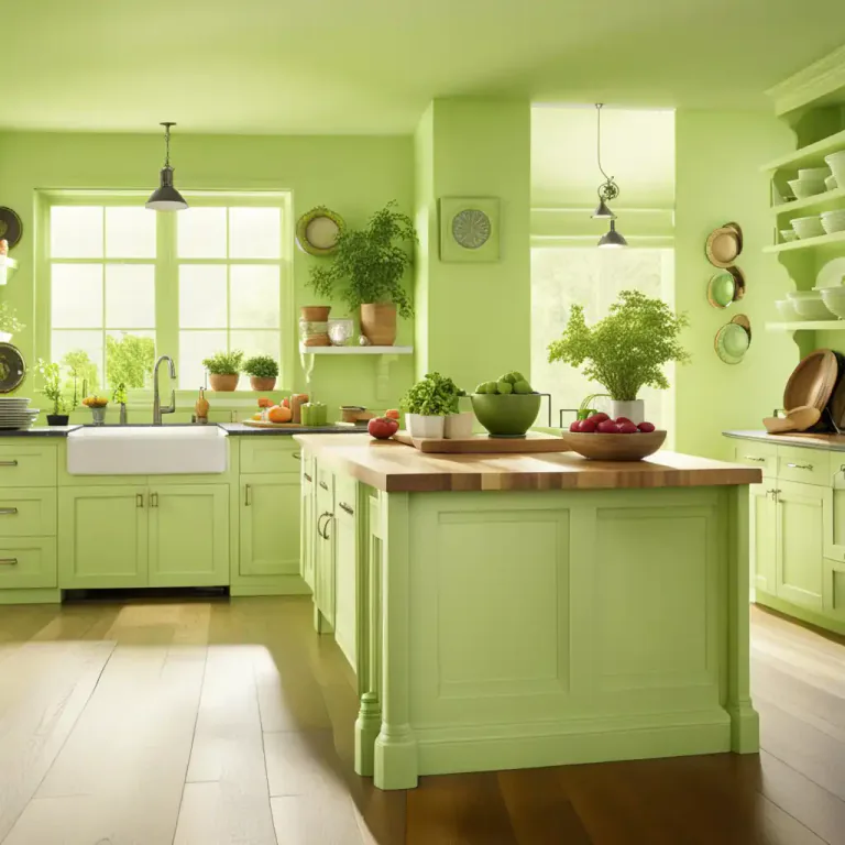 Visual representation of "salad" - A green color, similar to the color of many salads.