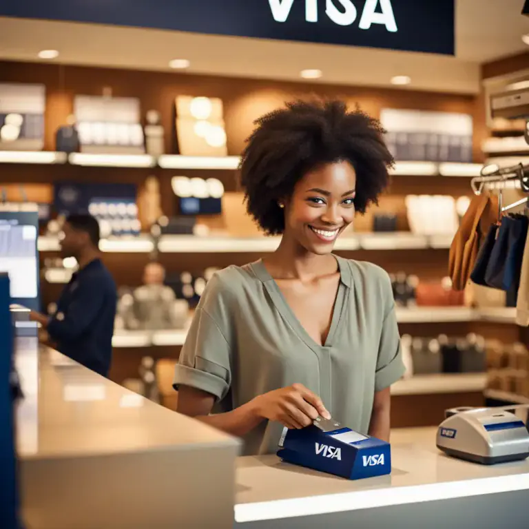 Visual representation of "visa" - A credit, debit, or prepaid card that is branded by Visa, an international financial services company.