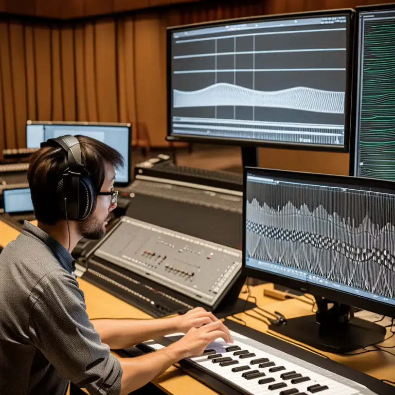 Visual representation of "acoustician" - A person who is an expert in the science of sound and its properties.