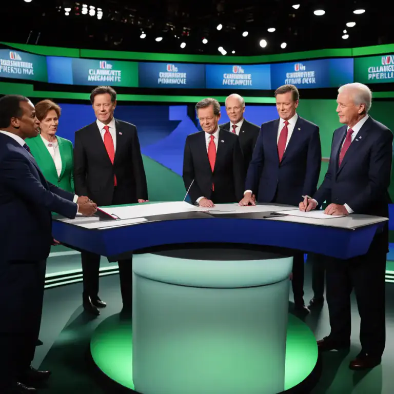 Visual representation of "sign/take the pledge" - To commit oneself to a certain course of action or cause by making a formal public statement.