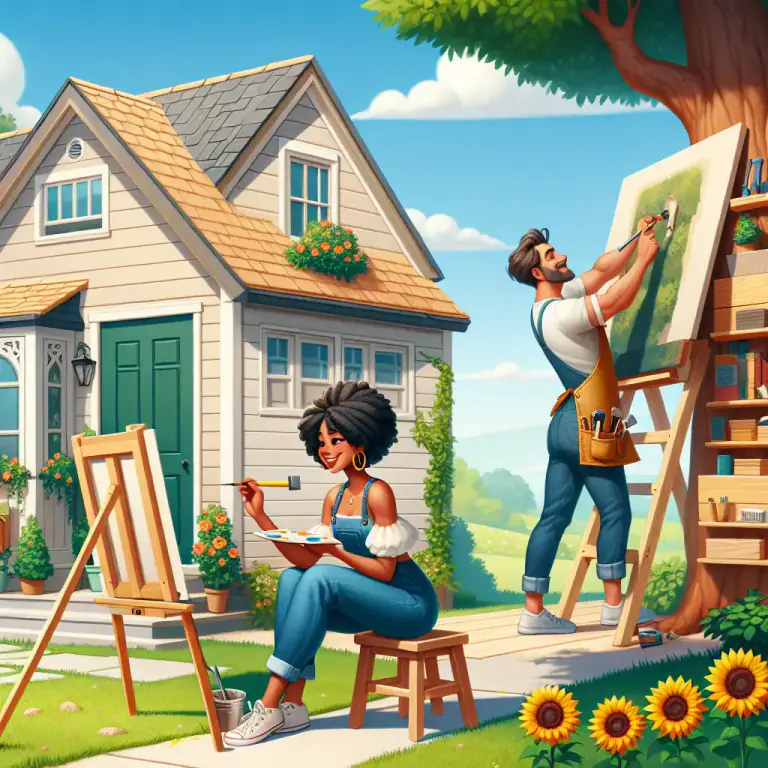 Visual representation of "home" - Relating to the place where one lives