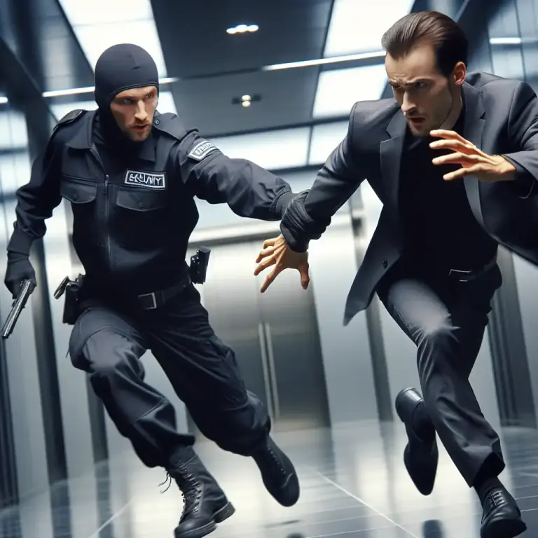 Visual representation of "tackle" - To forcibly seize someone