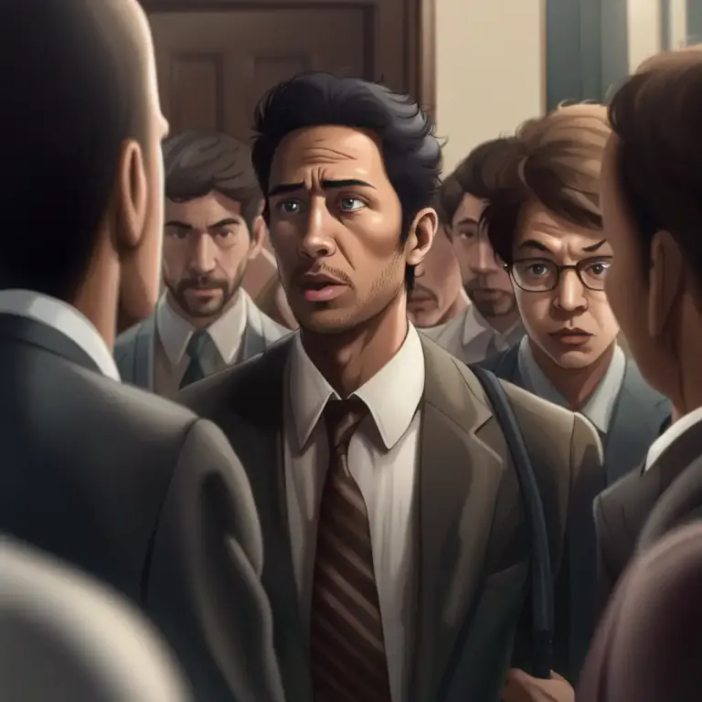 Visual representation of "explain yourself" - Tell others the reasons for your actions or behavior, especially when they are being questioned or doubted.