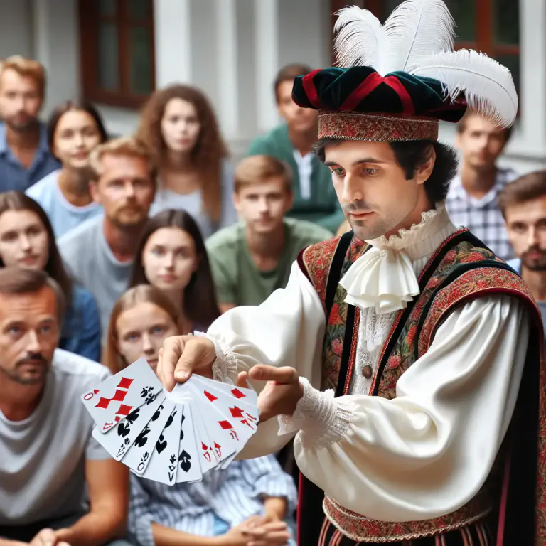 Visual representation of "trick" - A clever or skillful act or technique