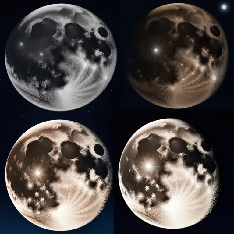 Visual representation of "wane" - when the moon becomes gradually narrower
