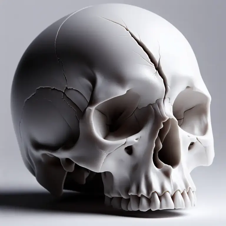 Visual representation of "orbit" - The bony cavity in the skull containing the eye.
