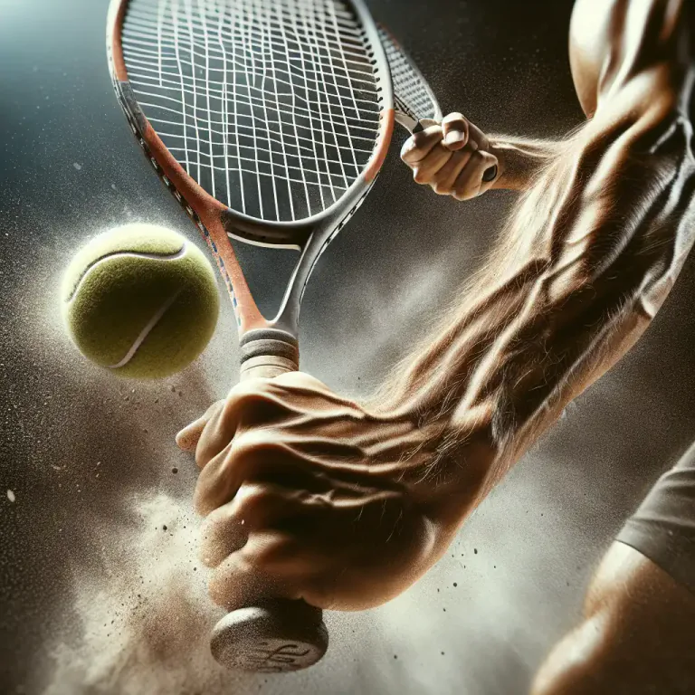 Visual representation of "chop" - In sports like tennis or cricket, to hit the ball with a short, sharp, downward stroke