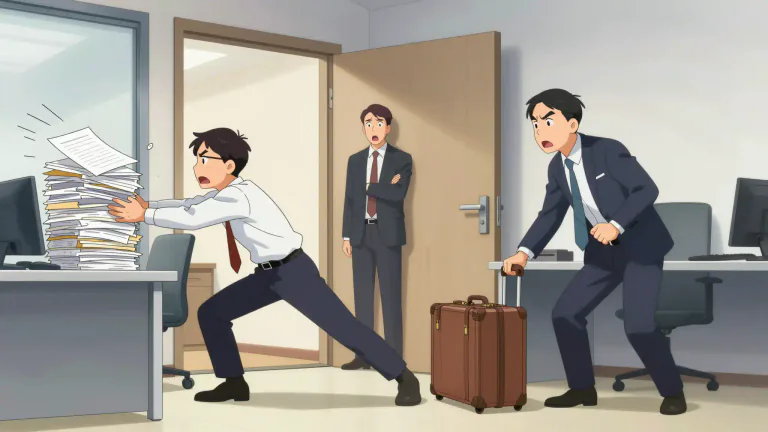 Visual representation of "shove it" - To reject or dismiss something or someone