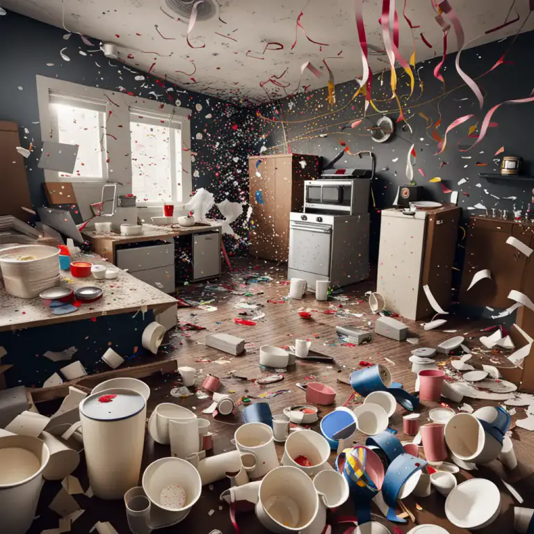 Visual representation of "fright" - An ugly, untidy, or awkward thing or person