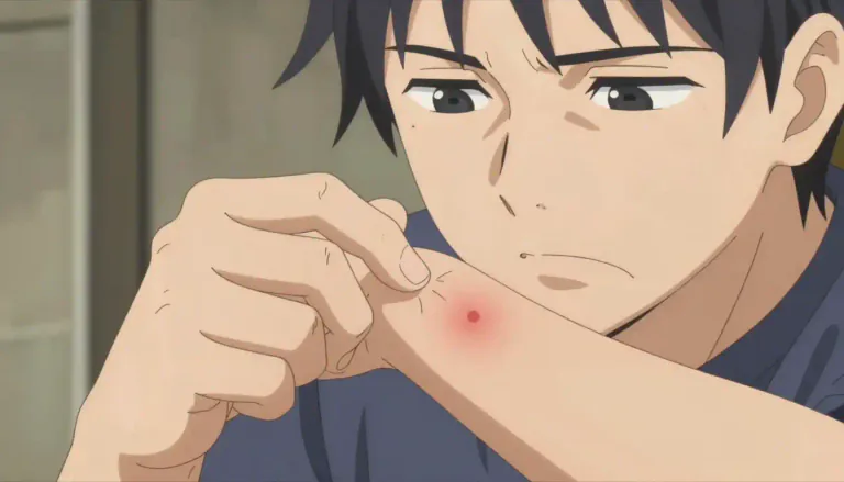 Visual representation of "itchiness" - The feeling or sensation of wanting to scratch