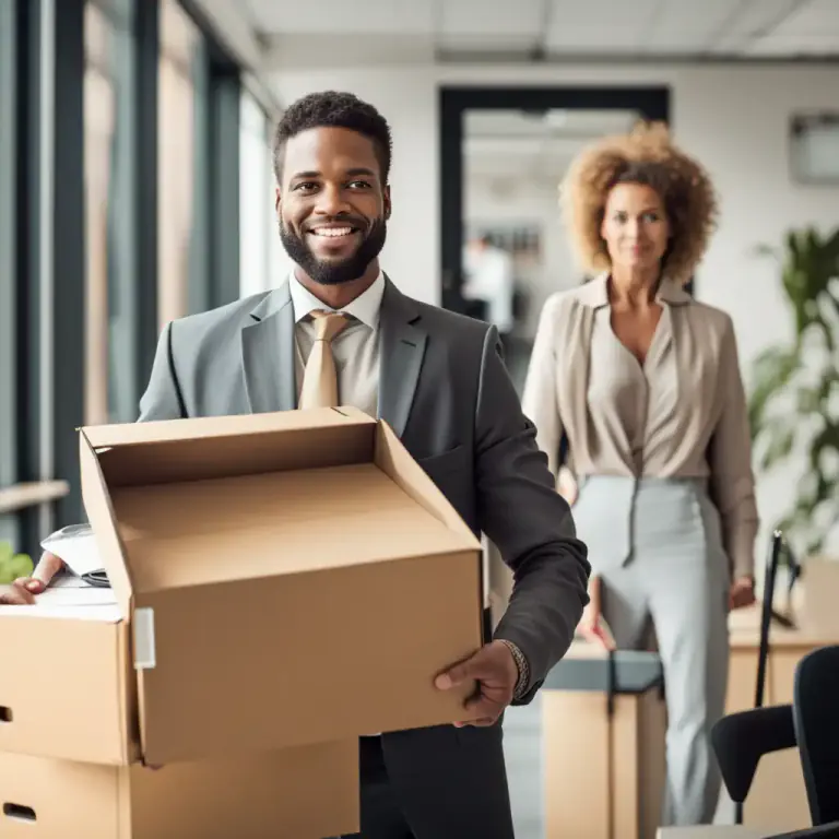 Visual representation of "be well out of something" - To no longer be involved in a difficult situation or with a person who was causing trouble.