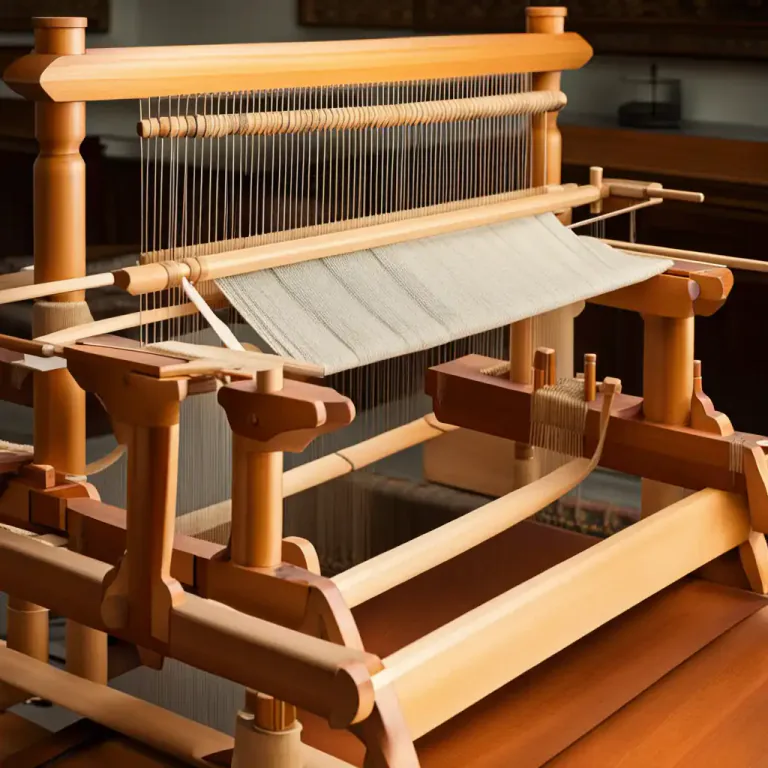 Visual representation of "temple" - A device used for keeping cloth being woven at the correct width.