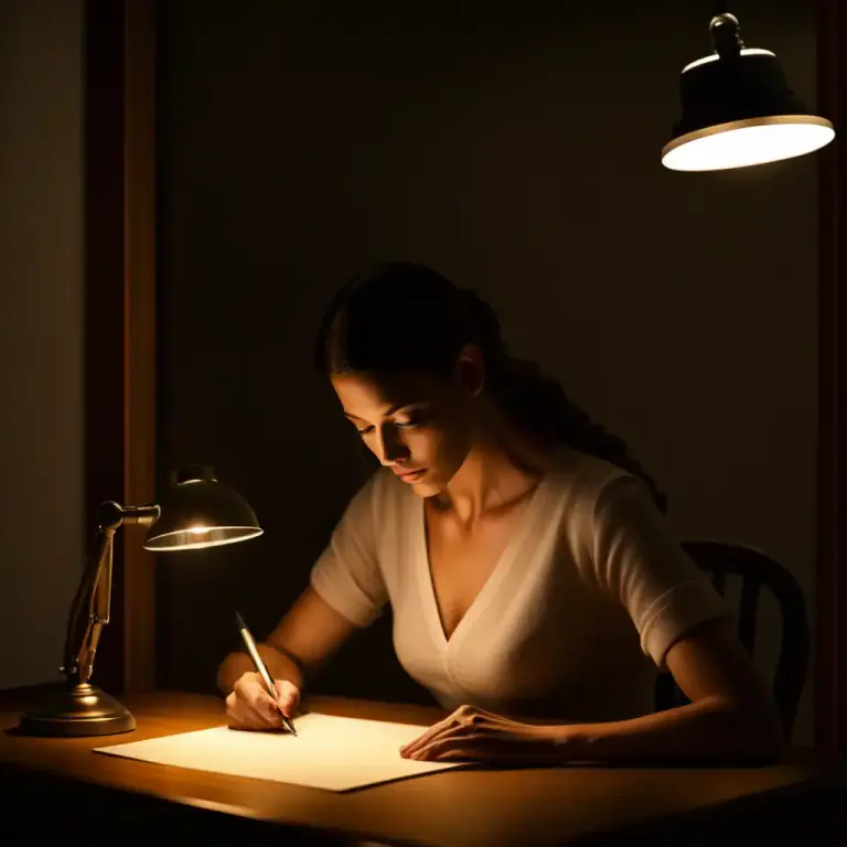 Visual representation of "put pen to paper" - to write or start to write something