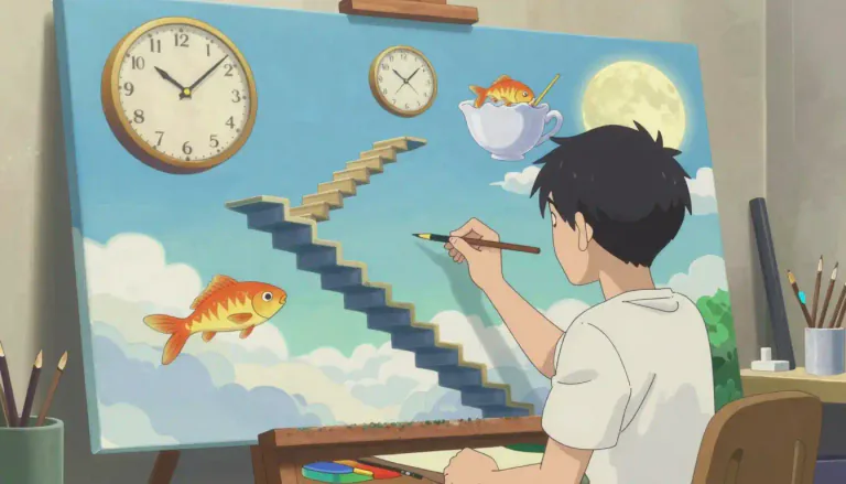 Visual representation of "surrealist" - A person who follows or practices surrealism.