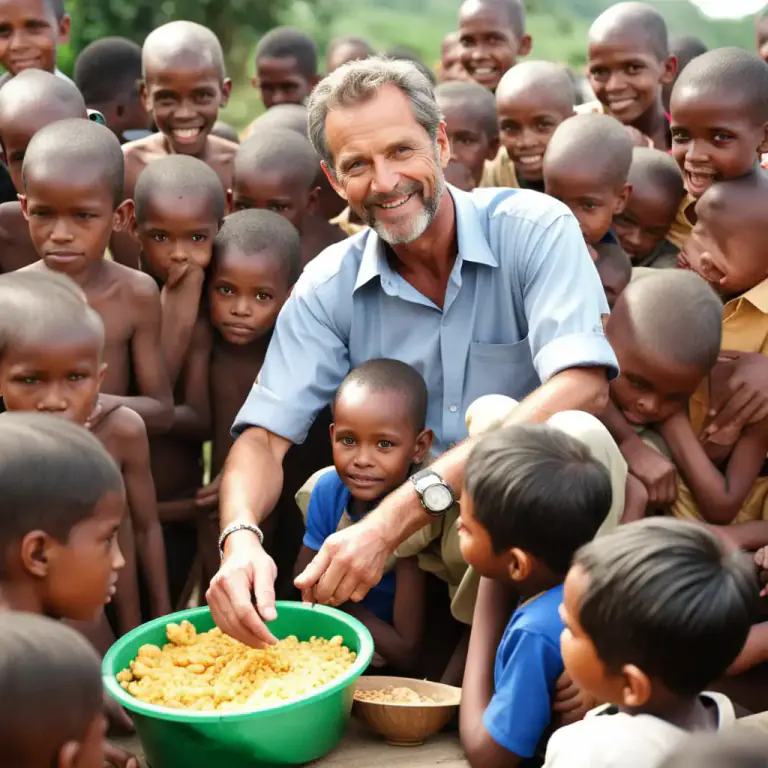 Visual representation of "humanitarian" - A person who works to improve the lives and wellbeing of others, often through charity, aid work, or social reform.