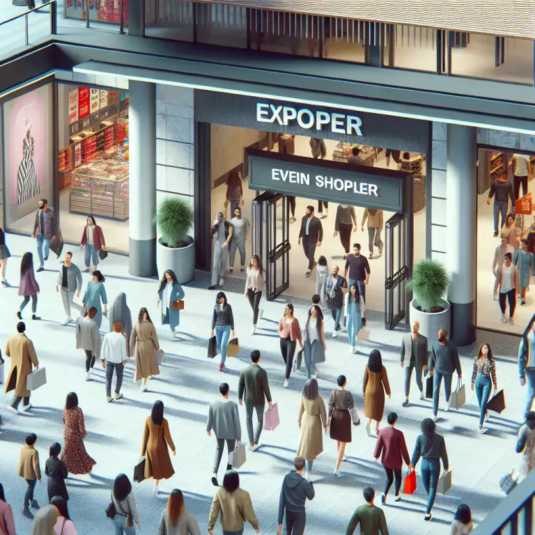 Visual representation of "footfall" - The amount of people entering into a store or business over a period of time.