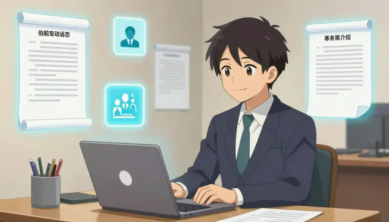 Visual representation of "freelancer" - A person who works independently, offering services to different businesses instead of being an employee of a particular company.