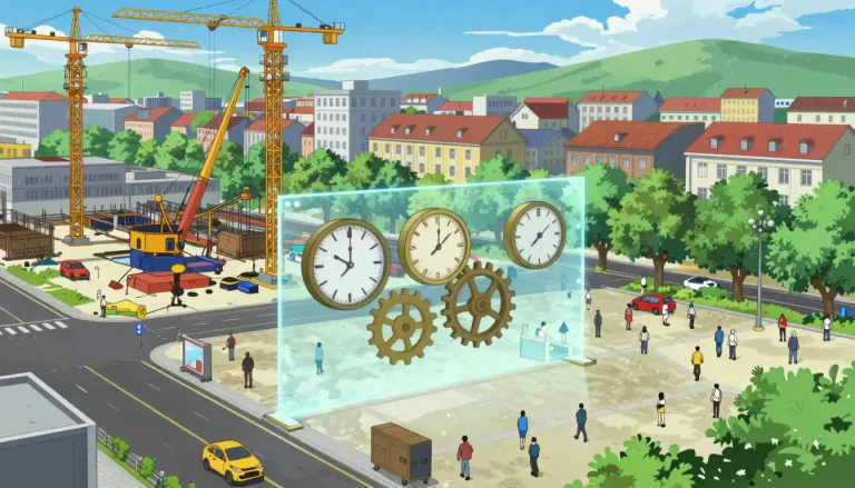 Visual representation of "stasis" - A state where things stay the same, and there is no progress or development.