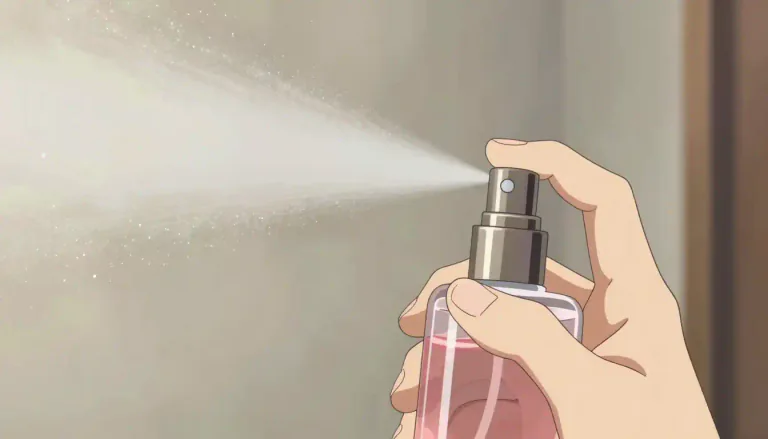 Visual representation of "atomizer" - A device that produces a fine mist from a liquid. Also used to spray liquid in a fine mist.