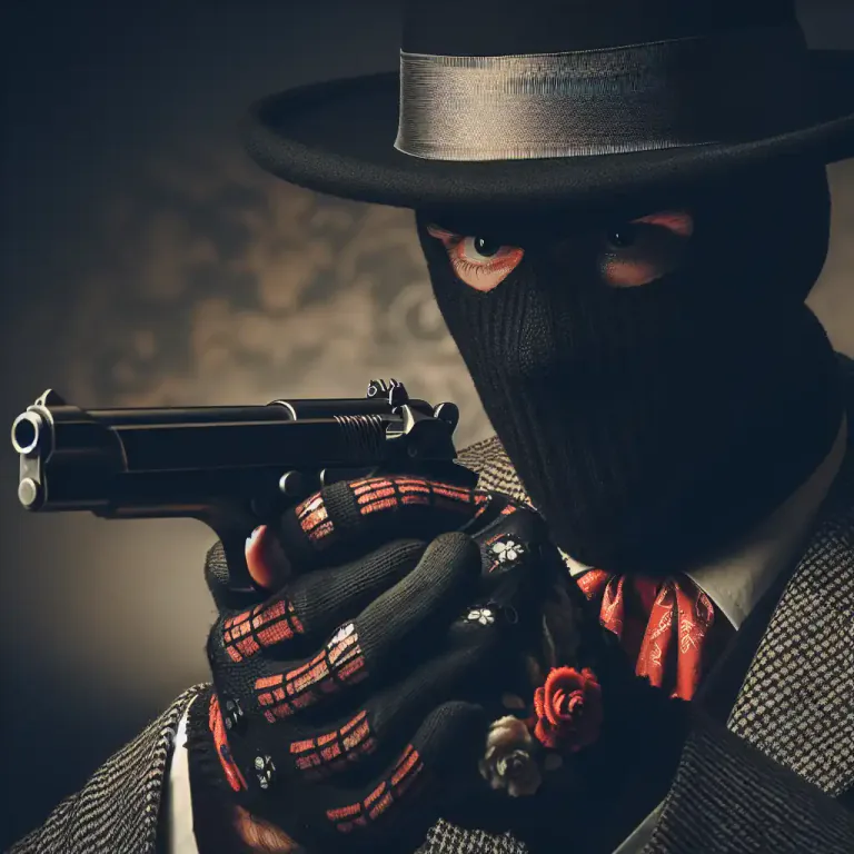 Visual representation of "heater" - A gun, firearm.