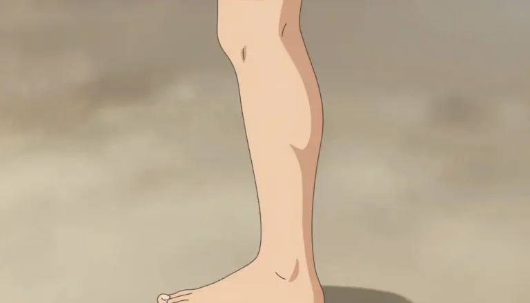 Visual representation of "calf" - The back part of the leg between the ankle and the knee in a human