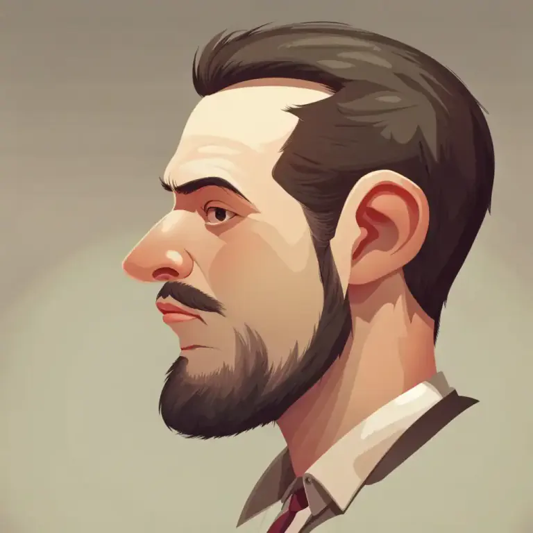 Visual representation of "knob" - A person's head.