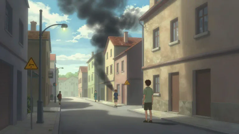 Visual representation of "foreshadow" - To show or suggest that something is going to happen in the future, usually something bad.