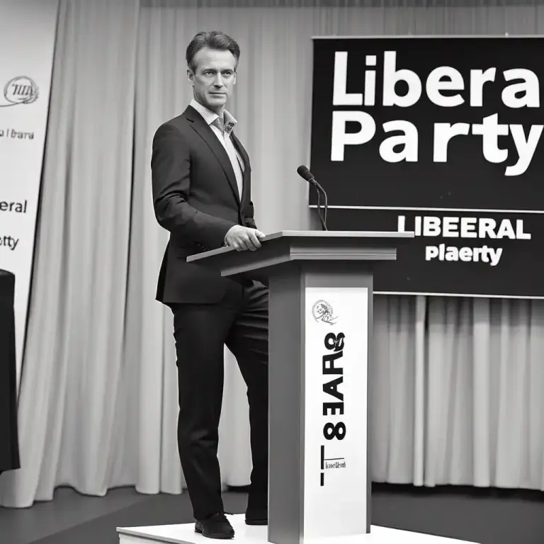 Visual representation of "liberal" - related to a political party that has liberal views