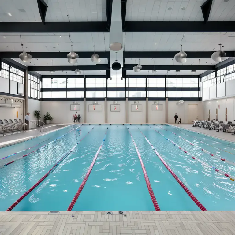 Visual representation of "indoor" - Relating to sports performed in a building.
