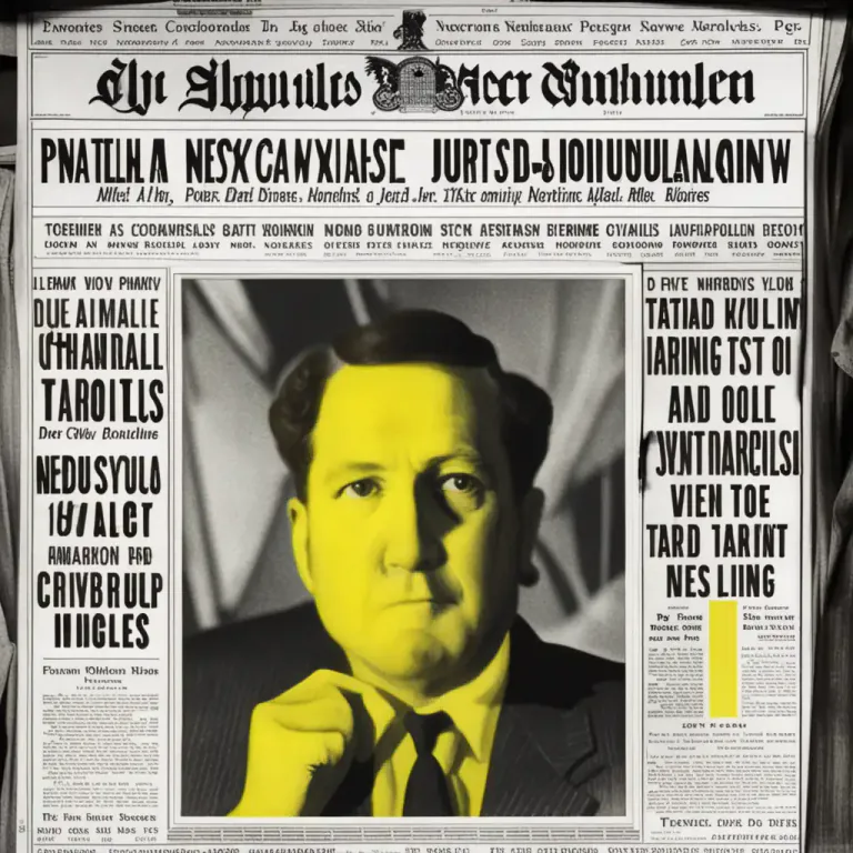 Visual representation of "yellow" - A term used for sensational and scandalous journalism.