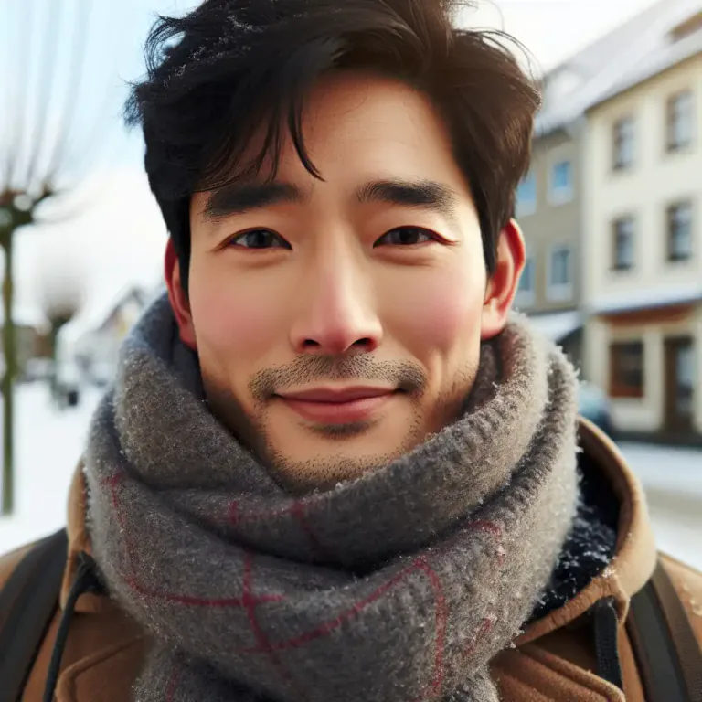 Visual representation of "muffler" - A scarf or piece of cloth wrapped around the neck to keep warm.