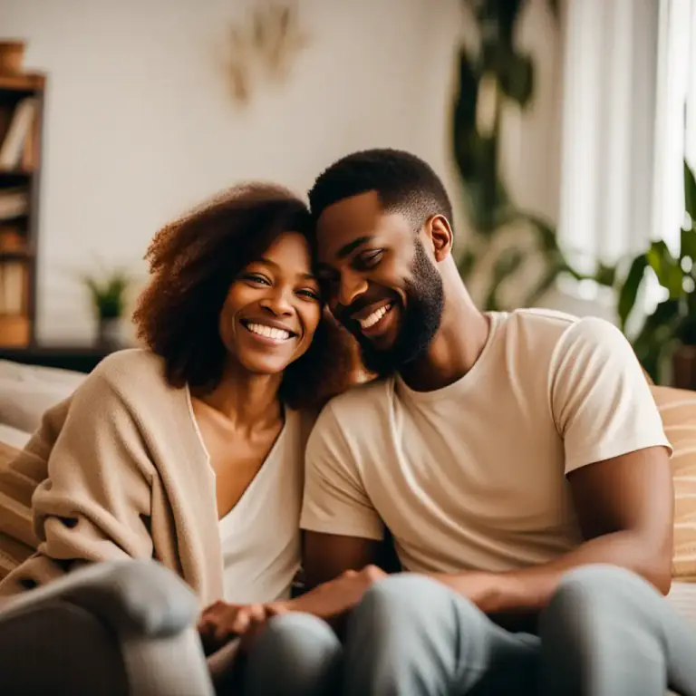 Visual representation of "shack up with" - To live together or have a sexual relationship without being married.