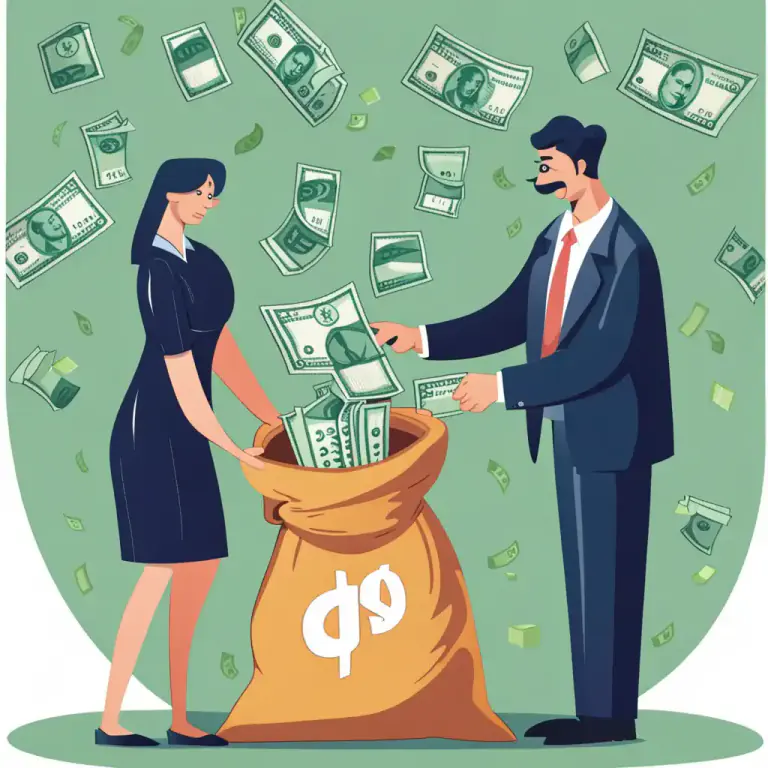 Visual representation of "prop up" - To support or help something or someone to continue, often by providing money or resources.