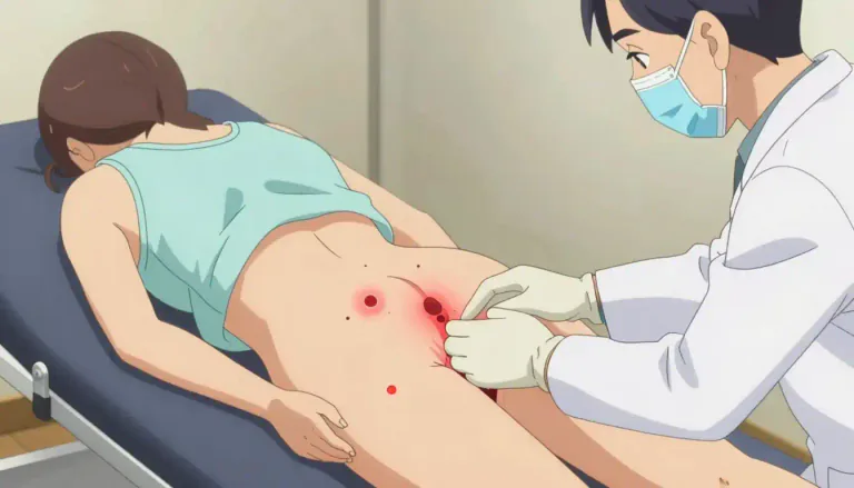 Visual representation of "chancroid" - A sexually transmitted disease caused by bacteria, which leads to painful ulcers, mainly in the genital area.