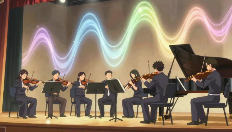 Visual representation of "crescendo" - A gradual increase in loudness in a piece of music
