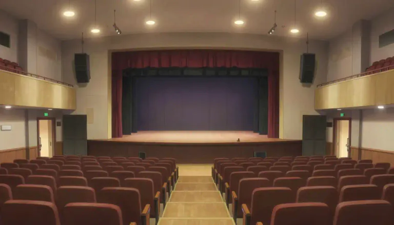 Visual representation of "venue" - The place where an event or meeting happens.