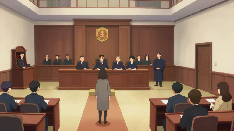 Visual representation of "judicature" - The system of courts in a country where justice is carried out.