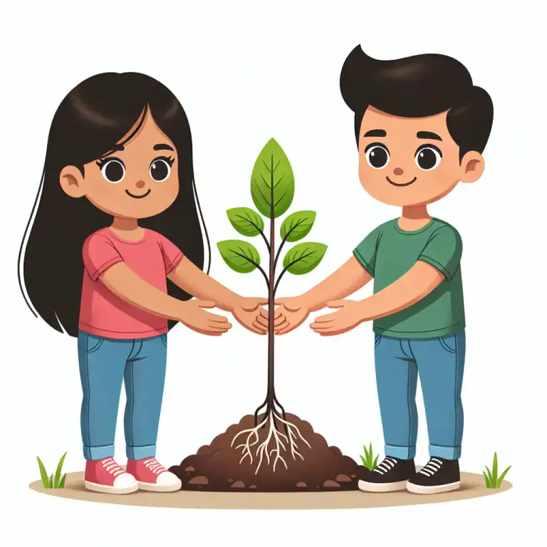 Visual representation of "grow" - To start to exist and develop